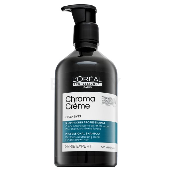 L´Oréal Professionnel Série Expert Chroma Créme Green Dyes Shampoo neutralizáló sampon sötét hajra 500 ml