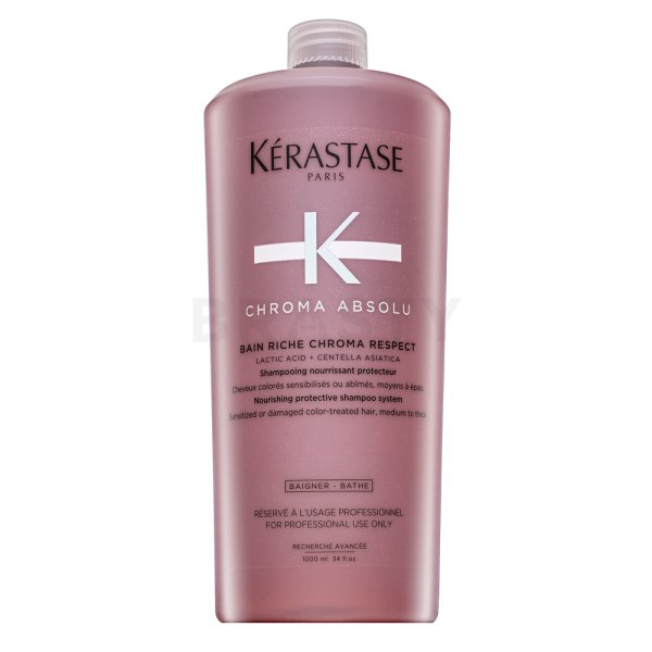 Kérastase Chroma Absolu Bain Riche Chroma Respect shampoo rinforzante per capelli ruvidi e colorati 1000 ml