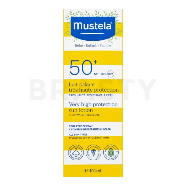 Mustela Bébé naptej Very High Protection Sun Lotion SPF50+ 100 ml