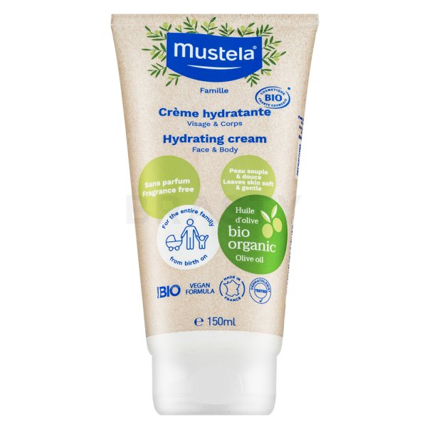 Mustela Organic vlažilna krema Hydrating Cream 150 ml