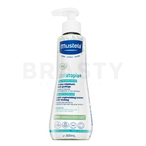 Mustela Stelatopia+ crema nutriente lenitiva Lipid-Replenishing Cream Anti-Itching 300 ml