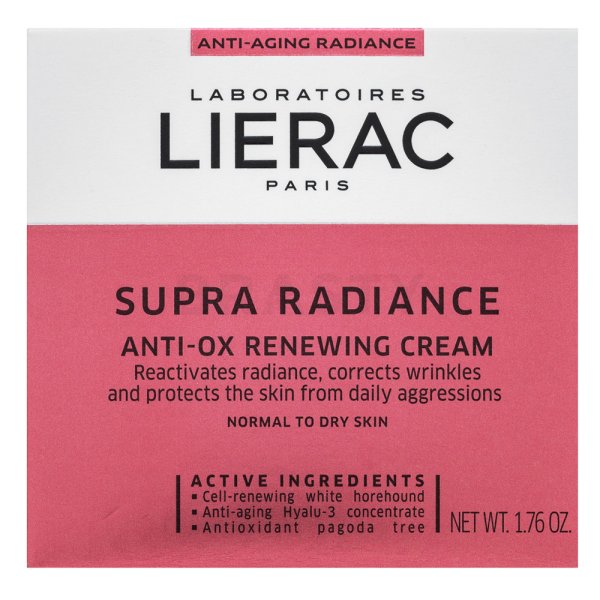 Lierac Supra Radiance Créme Rénovatrice Anti-Ox fiatalító arckrém 50 ml