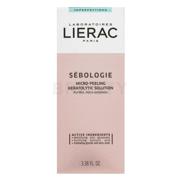 Lierac Sébologie Solution Kératolytique Correction Imperfections tisztító tej az arcbőr hiányosságai ellen 100 ml