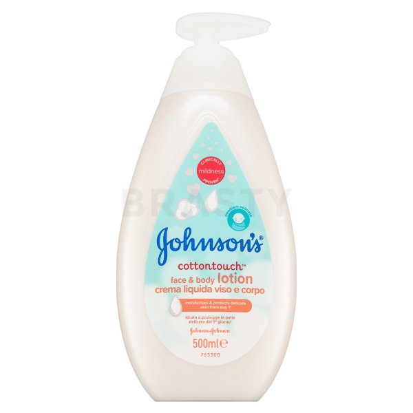 Johnson's CottonTouch овлажняващо мляко за тяло Newborn Face & Body Lotion 500 ml