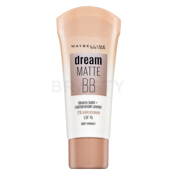 Maybelline Dream Matte BB Beauty Balm + Mattierender Primer BB krém matt hatású Light-Medium 30 ml
