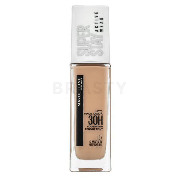Maybelline Super Stay Active Wear 30H Foundation 07 Classic Nude langanhaltendes Make-up für Unregelmäßigkeiten der Haut 30 ml