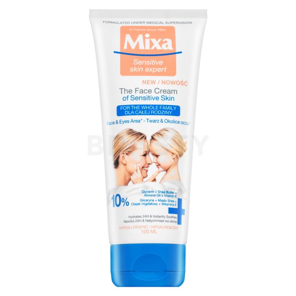 Mixa Cream For The Face And Eye Area vochtinbrengende crème 100 ml