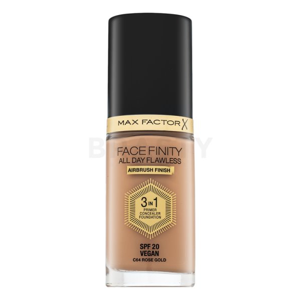 Max Factor Facefinity All Day Flawless Flexi-Hold 3in1 Primer Concealer Foundation SPF20 64 течен фон дьо тен 3в1 30 ml