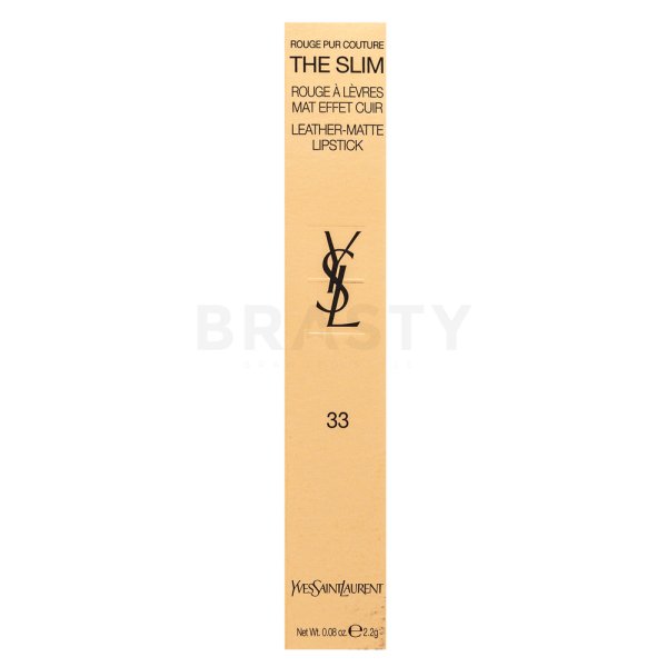 Yves Saint Laurent Rouge Pur Couture The Slim Matte Lipstick rtěnka s matujícím účinkem 33 Orange Desire 2,2 g