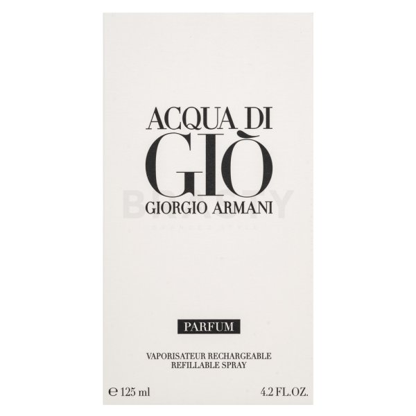 Armani (Giorgio Armani) Acqua di Gio Parfum czyste perfumy dla mężczyzn Refillable 125 ml