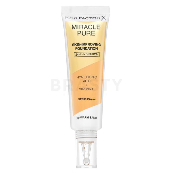 Max Factor Miracle Pure Skin machiaj persistent cu efect de hidratare 70 Warm Sand 30 ml