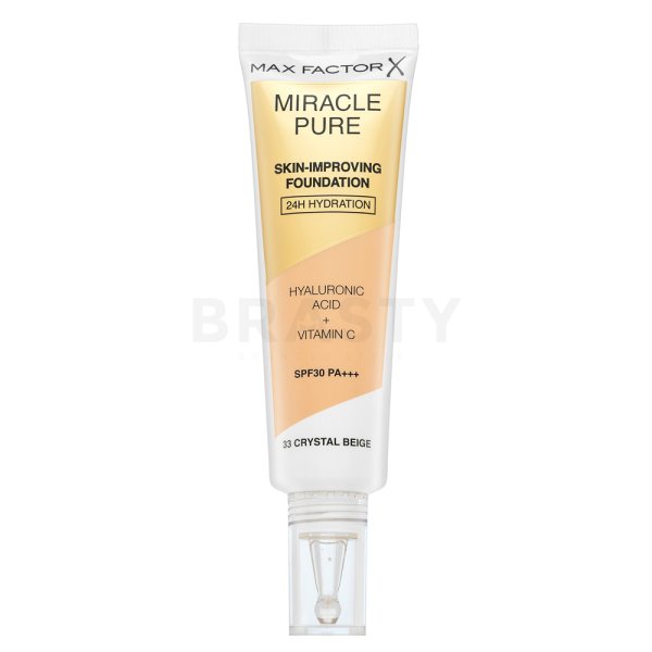 Max Factor Miracle Pure Skin langhoudende make-up met hydraterend effect 33 Crystal Beige 30 ml