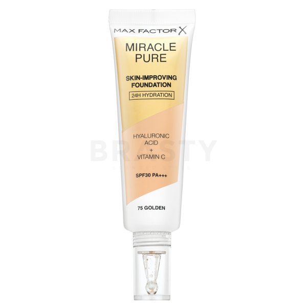 Max Factor Miracle Pure Skin 75 Golden maquillaje de larga duración con efecto hidratante 30 ml