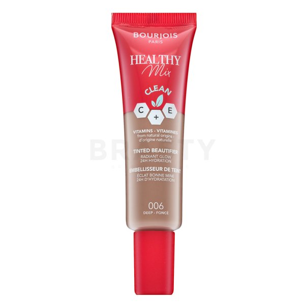 Bourjois Healthy Mix Clean Tinted Beautifier Flüssiges Make Up mit Hydratationswirkung 006 Deep 30 ml