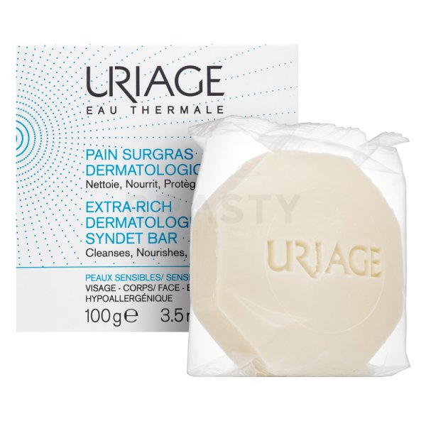 Uriage Eau Thermale твърд сапун за лице Ultra-Rich Dermatological Syndet Bar 100 g