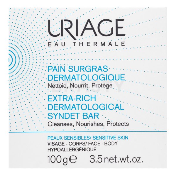 Uriage Eau Thermale čvrsti sapun za lice Ultra-Rich Dermatological Syndet Bar 100 g