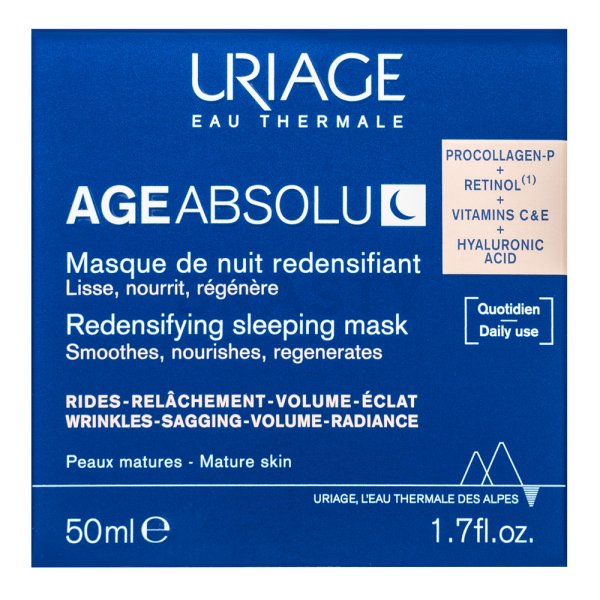 Uriage Age Absolu nacht hydraterend masker Redensifying Sleeping Mask 50 ml