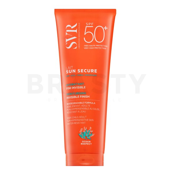 SVR Sun Secure mléko na opalování Moisturising Invisible Finish Biodegradable Formula SPF 50+ 250 ml