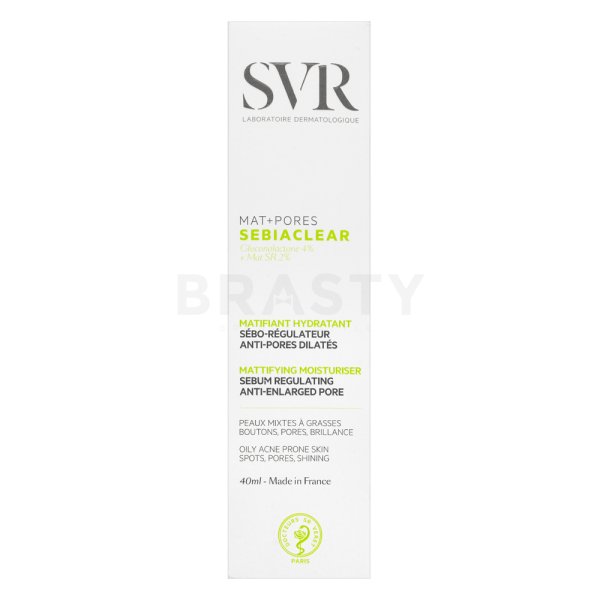 SVR Sebiaclear cremă de ten Mat+Pores Mattifying Moisturiser 40 ml