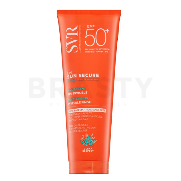 SVR Sun Secure mlijeko za sunčanje Moisturising Invisible Finish Fragrance-Free SPF 50+ 250 ml