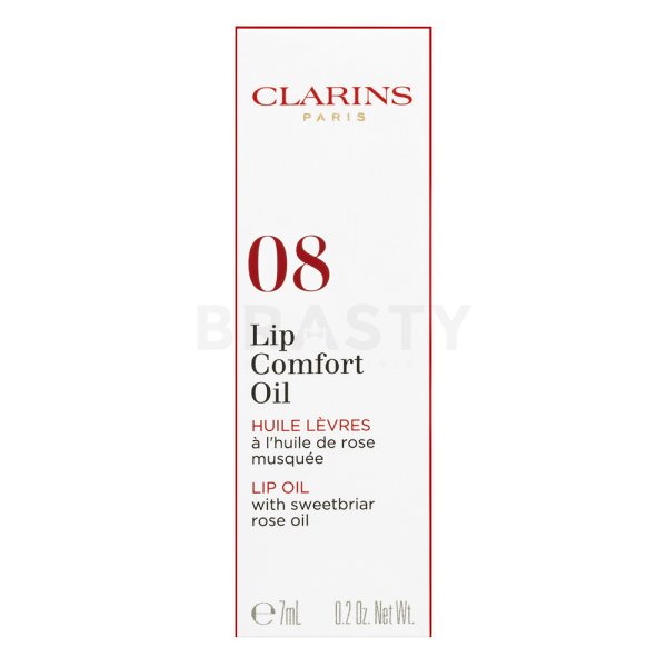 Clarins Lip Comfort Oil odżywczy olejek dla ust 08 Strawberry 7 ml