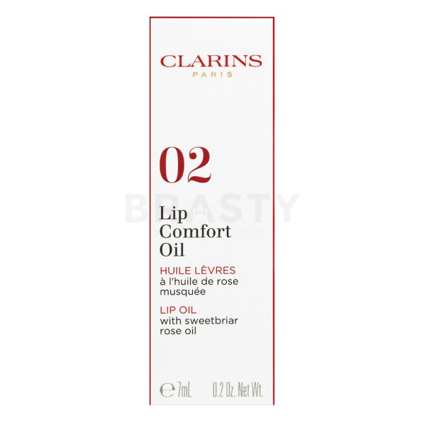 Clarins Lip Comfort Oil odżywczy olejek dla ust 02 Raspberry 7 ml