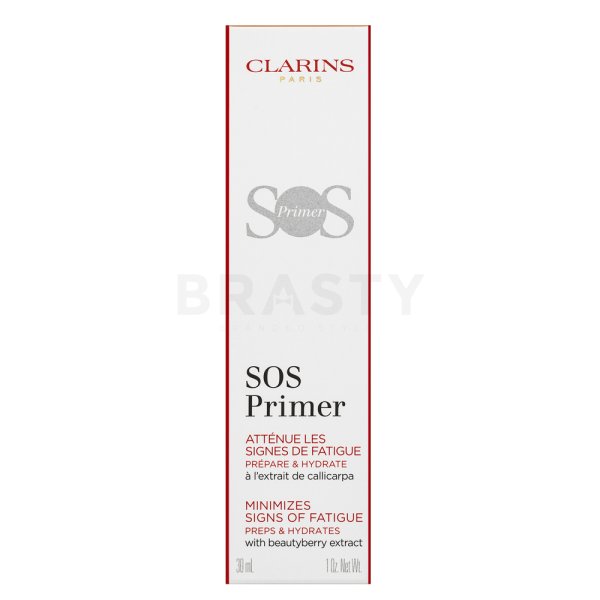 Clarins SOS Primer Minimizes Signs of Fatigue Egységesítő sminkalap Pink 30 ml