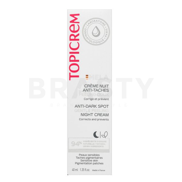 Topicrem MELA Nachtcreme Anti-Dark Spot Gentle Peeling Night Cream 40 ml