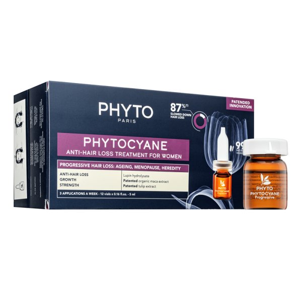 Phyto Phyto Cyane Progressive Hair-Loss Treatment for Women tratament pentru păr impotriva căderii părului 12 x 5 ml