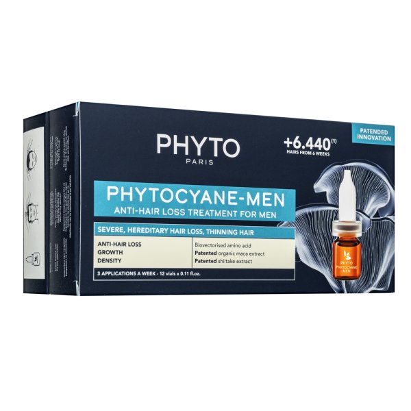 Phyto Phyto Cyane Progressive Hair-Loss Treatment for Men hajkúra hajhullás ellen 42 ml