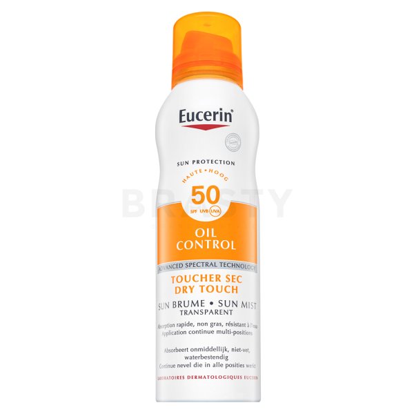 Eucerin Sensitive Protect spray pentru bronzat Sun Spray Transparent Dry Touch SPF 50 200 ml