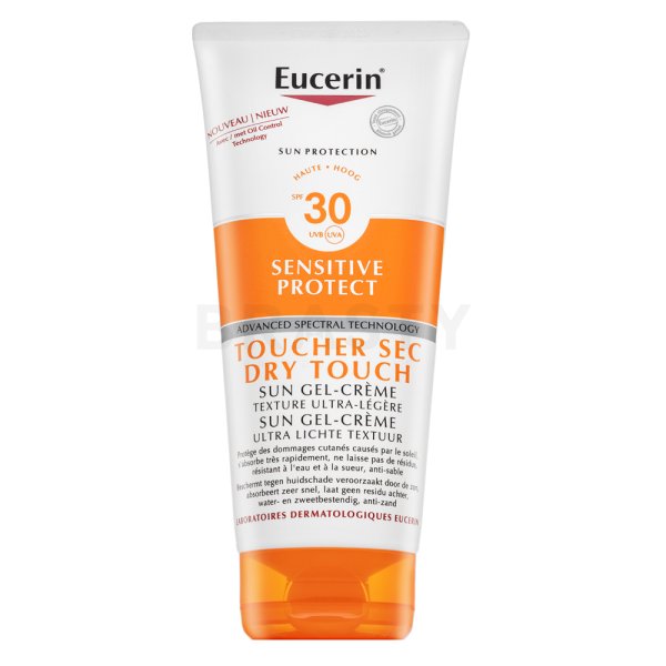 Eucerin Sensitive Relief Sensitive Protect Sun Gel-Cream Dry Touch SPF30 cremă de protecție solară pentru piele sensibilă 200 ml