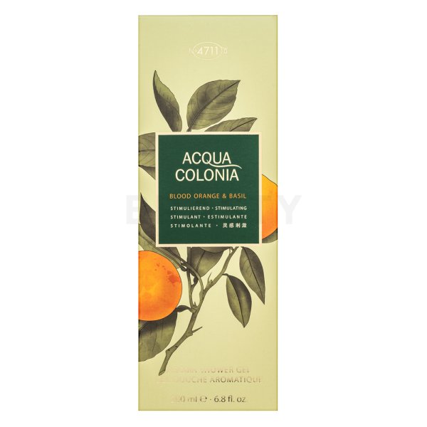 4711 Acqua Colonia Blood Orange & Basil sprchový gél unisex 200 ml