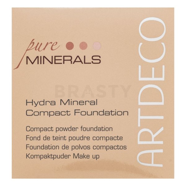 Artdeco Hydra Mineral Compact Foundation 65 Medium Beige mineralny podkład ochronny z ujednolicającą i rozjaśniającą skórę formułą 10 g