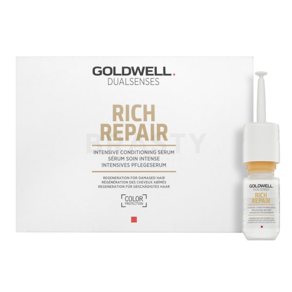 Goldwell Dualsenses Rich Repair Intensive Conditioning Serum tratament pentru păr pentru păr uscat si deteriorat 12 x 18 ml