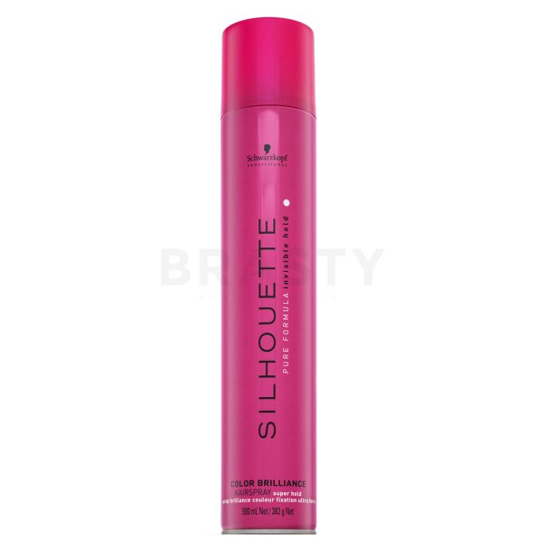 Schwarzkopf Professional Silhouette Color Brilliance Hairspray silný lak na vlasy pro lesk vlasů 500 ml