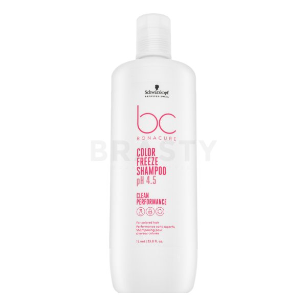 Schwarzkopf Professional BC Bonacure Color Freeze Shampoo pH 4.5 Clean Performance Champú protector Para cabellos teñidos 1000 ml