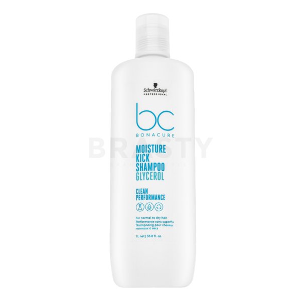 Schwarzkopf Professional BC Bonacure Moisture Kick Shampoo Glycerol Voedende Shampoo voor normaal tot droog haar 1000 ml
