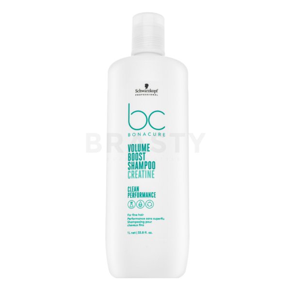 Schwarzkopf Professional BC Bonacure Volume Boost Shampoo Creatine Champú fortificante Para el cabello fino sin volumen 1000 ml