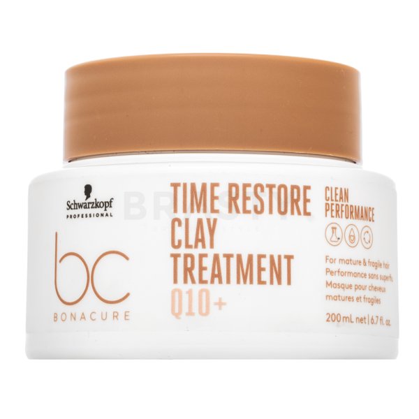 Schwarzkopf Professional BC Bonacure Time Restore Clay Treatment Q10+ nourishing hair mask for mature hair 200 ml