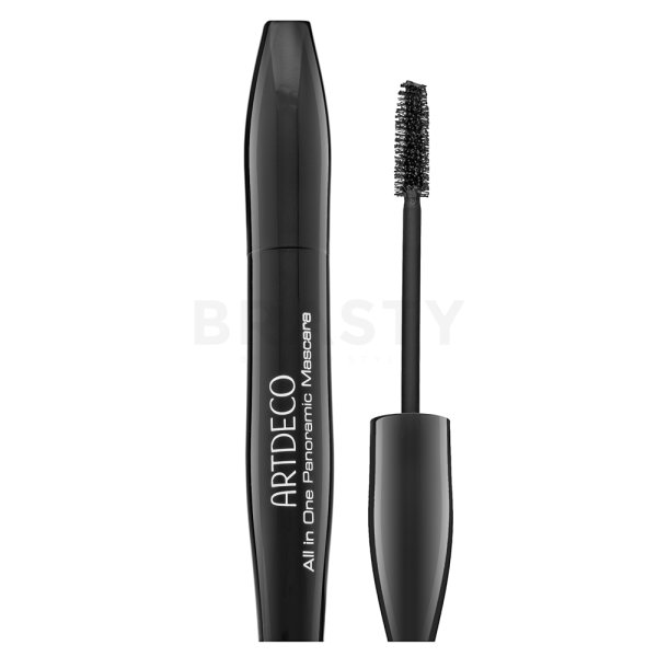 Artdeco All In One Panoramic Mascara řasenka pro prodloužení řas a objem 01 Black 10 ml