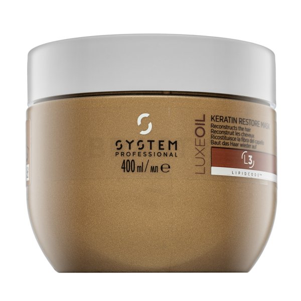 System Professional LuxeOil Keratin Restore Mask posilující maska pro poškozené vlasy 400 ml