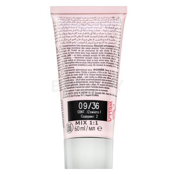 Wella Professionals Shinefinity Zero Lift Glaze colore demi-permanente professionale 09/36 Vanilla Glaze 60 ml