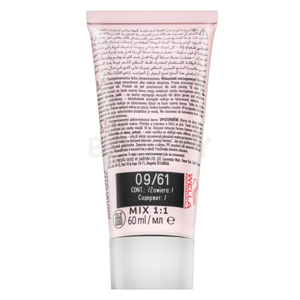 Wella Professionals Shinefinity Zero Lift Glaze coloración demipermanente profesional 09/61 Iced Platinum 60 ml
