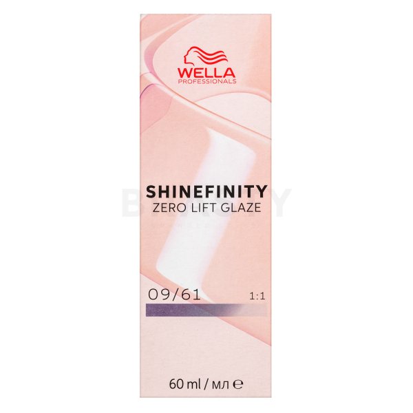 Wella Professionals Shinefinity Zero Lift Glaze coloración demipermanente profesional 09/61 Iced Platinum 60 ml