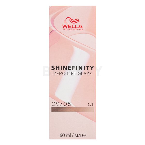 Wella Professionals Shinefinity Zero Lift Glaze profesjonalna demi- permanentna farba do włosów 09/05 Silk Blush 60 ml