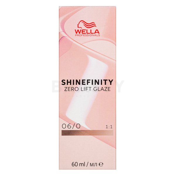 Wella Professionals Shinefinity Zero Lift Glaze colore demi-permanente professionale 06/0 Natural Brandy 60 ml