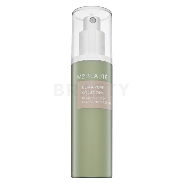 M2 Beauté Ultra Pure Solutions ser cu efect iluminator Pearl & Gold Facial Nano Spray 75 ml