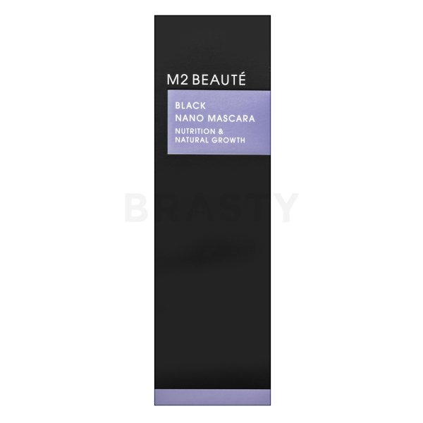 M2 Beauté Black Nano Mascara Nutrition & Natural Growth hranilna maskara za rast trepalnic 6 ml