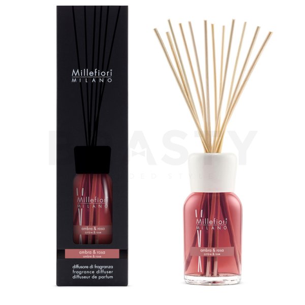 Millefiori Milano Fragrance Diffuser Ambra & Rosa 500 ml